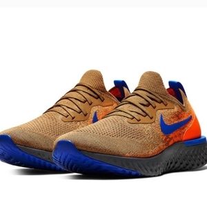 Nike Epic React Flyknit Golden Beige/Racer Blue